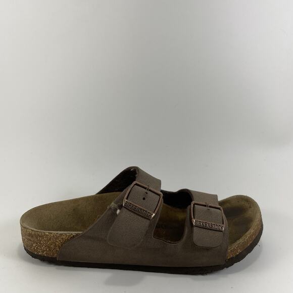 Birkenstock Arizona Kids Birkibuc Mocha Sandals Brown Slides Size 32 US 1-1.5 - Picture 1 of 9
